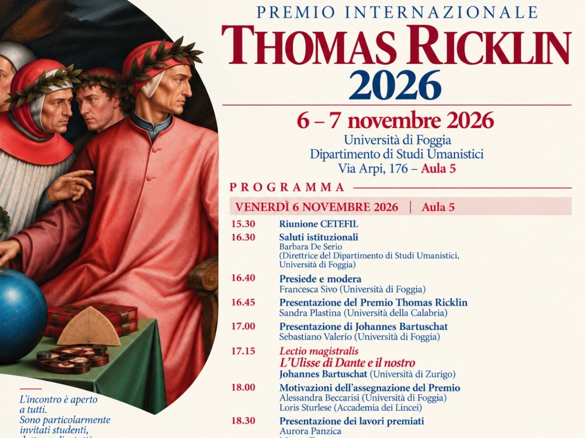 — Cerimonia di premiazione — “Premio Ricklin 2026”